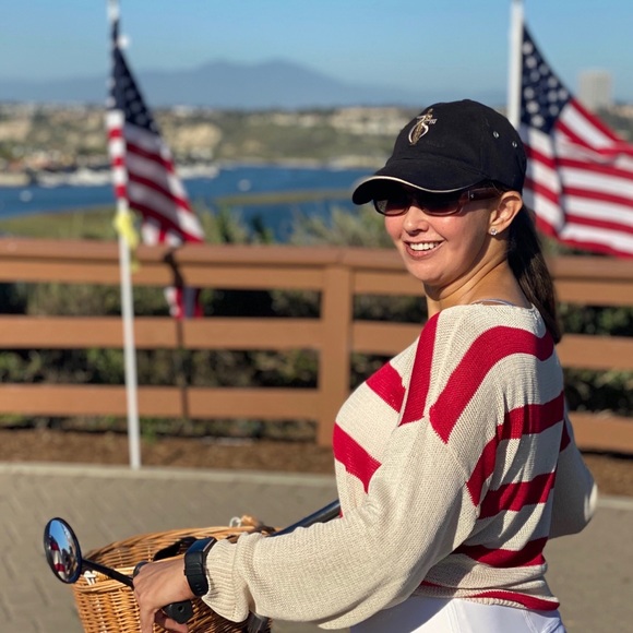 🇱🇷 American Pie USA Flag Knit Top Pullover - Picture 6 of 7